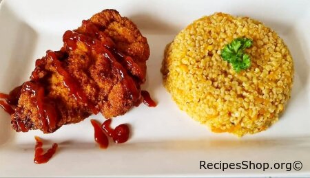 Crispy Crusted Chicken with Bulgur