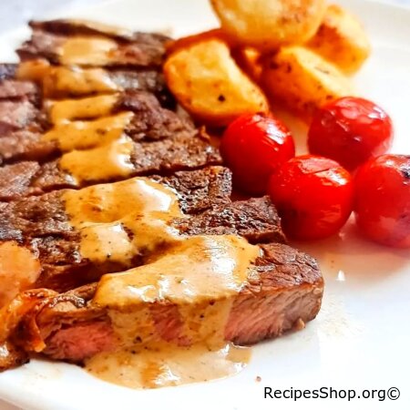 Beef Steak with Pepper Sauce